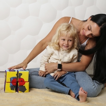 Набір кубиків Масік Конструктор Транспорт (МС 090501-01) - Pampik - 5