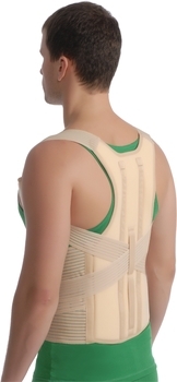 Корректор осанки MedTextile, с ребрами жесткости, р.XXL, бежевый - Pampik - 2