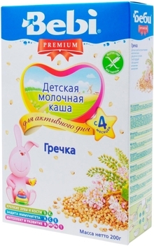 Молочна каша Bebi Premium гречана, 200 г - Pampik