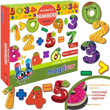 Набір магнітів Magdum Цифри (ML4031-38 EN) - Pampik