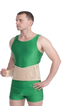 Корсет лікувально-профілактичний MedTextile, з 6 ребрами жорсткості 24 см, р.ХXXL/ХXXXL, бежевий - Pampik - 3