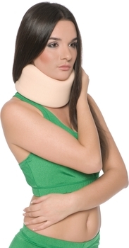 Бандаж для шиї MedTextile Шина Шанцю, м'яка фіксація, р.L, бежевий - Pampik - 2