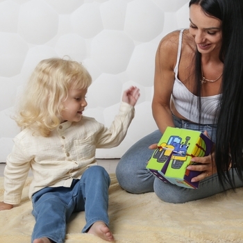 Набір кубиків Масік Конструктор Транспорт (МС 090501-01) - Pampik - 4