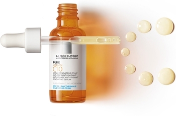 Сироватка-антиоксидант з вітаміном С проти зморшок La Roche-Posay Pure Vitamin C10, для відновлення шкіри обличчя, 30 мл - Pampik - 3