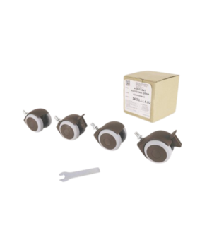 Комплект коліс для ліжечок Верес ЛД3, ЛД6, ЛД12, ЛД13, ЛД15, ЛД16, ЛД18, ЛД19, Монако, коричневий (34.3.1.1.1.4.02) - Pampik - 2