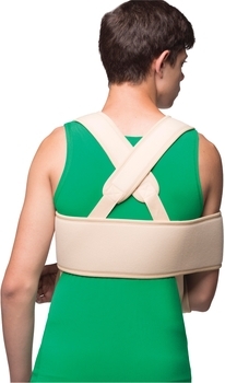 Бандаж на плечевой сустав MedTextile, повязка Дезо, р.S/M, бежевый - Pampik - 3