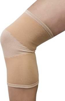 Бандаж на колінний суглоб MedTextile, еластичний, р.L, бежевий - Pampik - 2