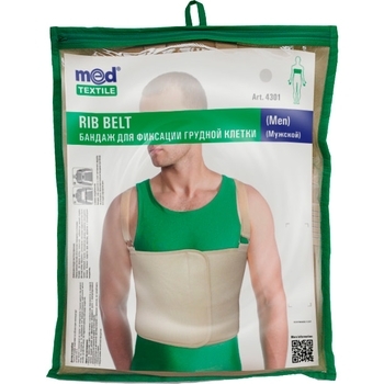 Бандаж торакальний MedTextile, для фиксации грудной клетки мужской, р.XXXL, бежевый - Pampik