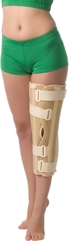 Бандаж на коленный сустав MedTextile, с ребрами жесткости, р.M/L, бежевый - Pampik - 2