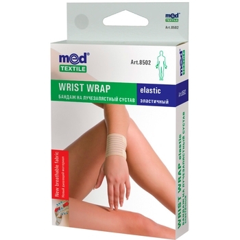Бандаж на лучезапястный сустав MedTextile, эластичний, р.L/XL, бежевый - Pampik