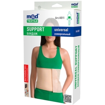 Бандаж універсальний MedTextile, післяопераційний, р. XS/S, бежевий - Pampik