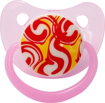 Пустушка силіконова Lindo, анатомічна, 6-12 міс., рожевий (А 32/6-12 роз) - Pampik