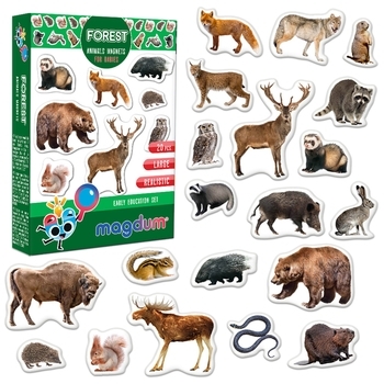 Набор магнитов Magdum Лесные жители Фото (ML4031-29 EN) - Pampik