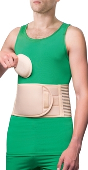 Бандаж при пупковій грижі MedTextile, р. M/L, бежевий - Pampik - 2