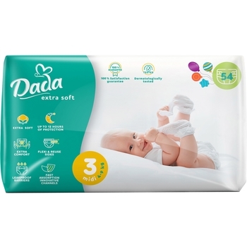 Подгузники Dada Extra Soft 3 (4-9 кг), 54 шт. - Pampik
