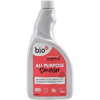 Універсальний екологічний дезінфікуючий засіб для очищення Bio-D All Purpose Sanitiser Spray/Refill, без розпилювача, 500 мл - Pampik