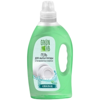 Гель для мытья посуды в посудомоечных машинах Grun Tab Original, 1000 мл - Pampik