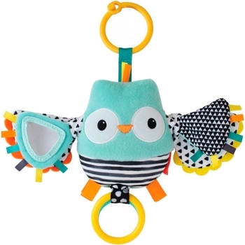 Іграшка м'яка навісна з вібрацією Infantino Сова (216320I) - Pampik