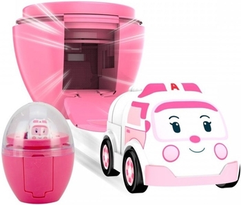 Машинка Robocar Poli Ембер в яйці, 2,8 см (83291) - Pampik