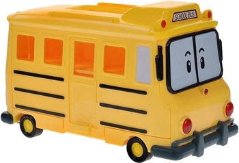 Машинка Robocar Poli Школьный автобус, металл, 6 см (83174) - Pampik