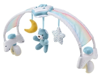 Іграшка на ліжечко Chicco Райдужне сяйво, блакитний (10473.20) - Pampik