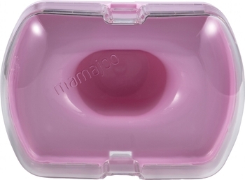 Силіконова ортодонтична пустушка Mamajoo Корівка, 12+ міс., рожевий з білим (MMJ3251) - Pampik - 4