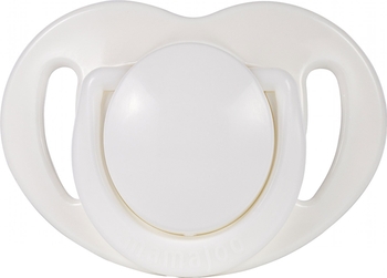 Силиконовая ортодонтическая пустышка Mamajoo Сова, 12+ мес., белый, 2 шт. (MMJ3084) - Pampik - 3