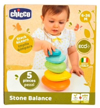 Игрушка-пирамидка Chicco Балансирующие камешки (10492.00) - Pampik - 2