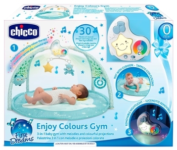 Развивающий коврик Chicco Enjoy Colours, голубой (09866.20) - Pampik - 5