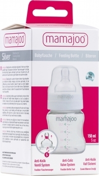 Пляшка для годування Mamajoo Silver S, 0+ міс., 150 мл (MMJ1035) - Pampik - 5