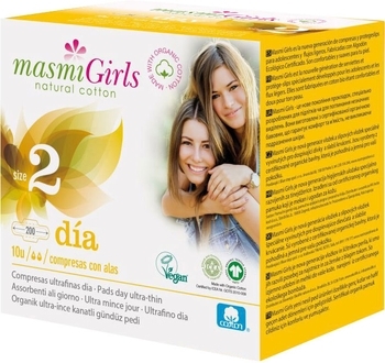 Гігієнічні прокладки Masmi Girl, для підлітків, 2 розмір, 10 шт. - Pampik