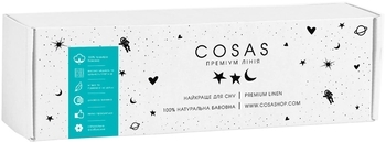 Наволочка Cosas, сатин, 70х70 см, сірий (Satin_Grey_70) - Pampik - 7