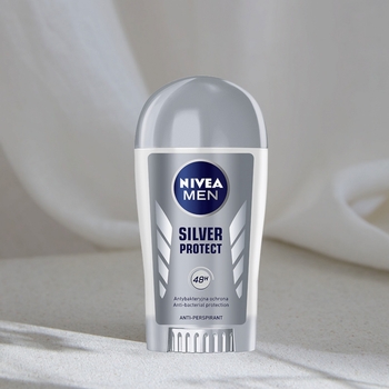 Дезодорант-антиперспирант Nivea For Men Silver Серебряная защита, стик, 40 мл - Pampik - 2