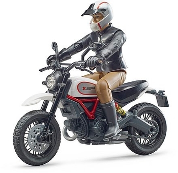 Ігровий набір Bruder Фігурка людини з мотоциклом (63051) - Pampik - 2