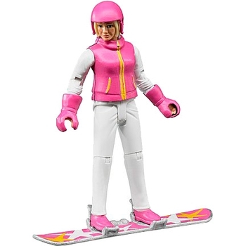 Фігурка Bruder Сноубордистка, 11 см (60420) - Pampik