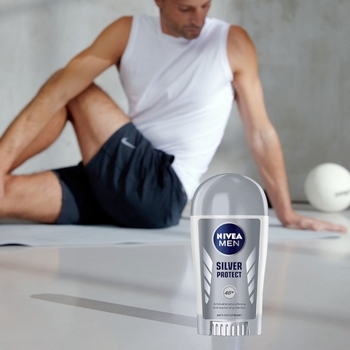 Дезодорант-антиперспирант Nivea For Men Silver Серебряная защита, стик, 40 мл - Pampik - 3