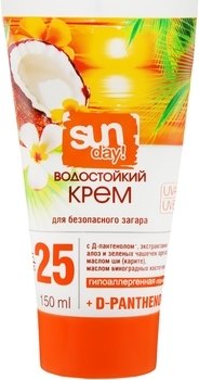 Крем для безопасного загара Sun Day SPF-25, 150 мл - Pampik