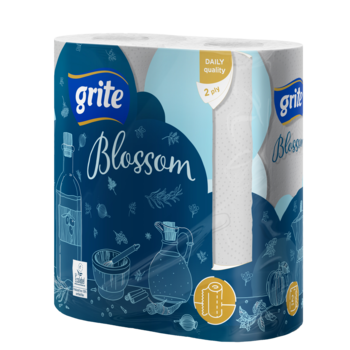 Паперові рушники Grite Blossom, двошарові, 2 рулони - Pampik