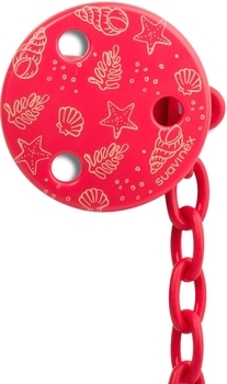 Клипса для пустышки Suavinex Морские истории Морские жители, красный (303926) - Pampik