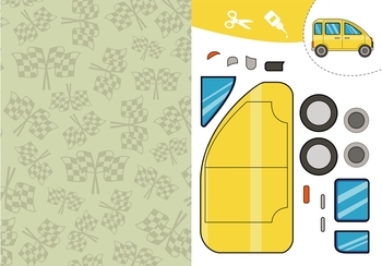 Вирізаємо та клеїмо. Аплікації. Об'ємні саморобки. Машинки - Pampik - 2