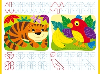 Перші багаторазові прописи. Готуємо руку до письма. Навчаємося писати правильно (F00028978) - Pampik - 3