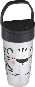 Кружка-непроливайка Lovi Salt&Pepper, с силиконовой трубочкой, 350 мл, синий (35/357) - Pampik