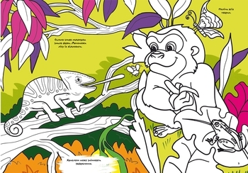 Перша кольорова розмальовка з розвивальними завданнями. Малюємо тварин - Pampik - 2