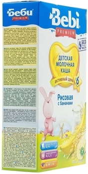 Молочна каша Bebi рисова з бананом, 250 г - Pampik - 5