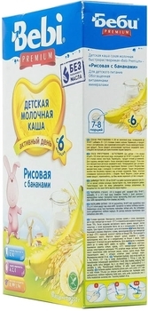 Молочна каша Bebi рисова з бананом, 250 г - Pampik - 4