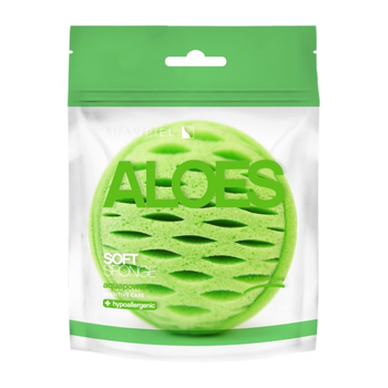 Губка для душа Suavipiel Aloes Aqua Power Soft Sponge Алоэ нежная - Pampik - 2