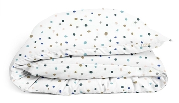 Підковдра Cosas Color Blots V2, ранфорс, 110х140 см, білий з принтом - Pampik - 2