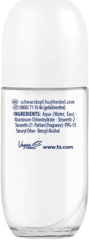 Антиперспірант-ролик Fa Sensitive, Аромат білого мускусу, без спирту, 50 мл - Pampik - 2