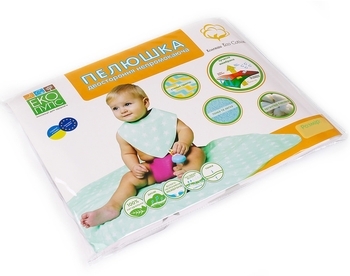 Багаторазова непромокальна пелюшка ЕКО ПУПС Eco Cotton Жовті банани, бавовна, 70х50 см, білий з жовтим (EPG10N-5070ban) - Pampik - 4