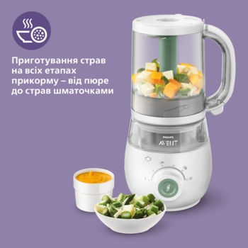 Пароварка-блендер 4 в 1 Philips Avent (SCF885/01) - Pampik - 2